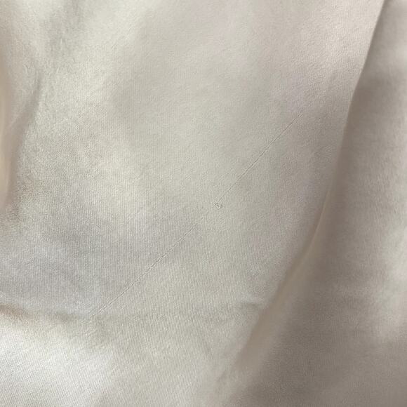 NEW Hello Molly Oyster Cream Heavy Heart Halter Satin Open Back Mini Dress S - Picture 4 of 10